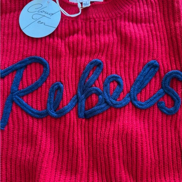 (NWT) Ole Miss “Rebels” Sleeveless Gameday Sweater (so soft!) — Size: S - Picture 4 of 7